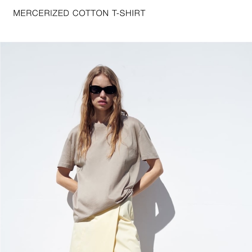 Zara cotton t-shirt .